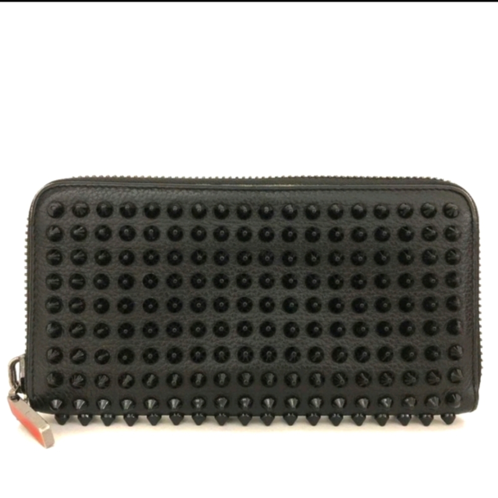 Authentic Christian Louboutin Black Studded Wallet